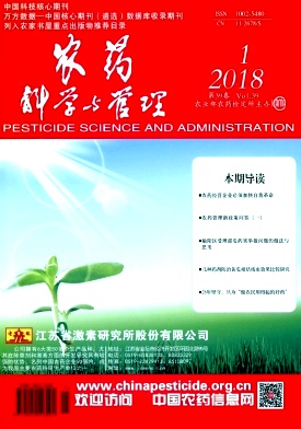 《农药科学与管理》封面